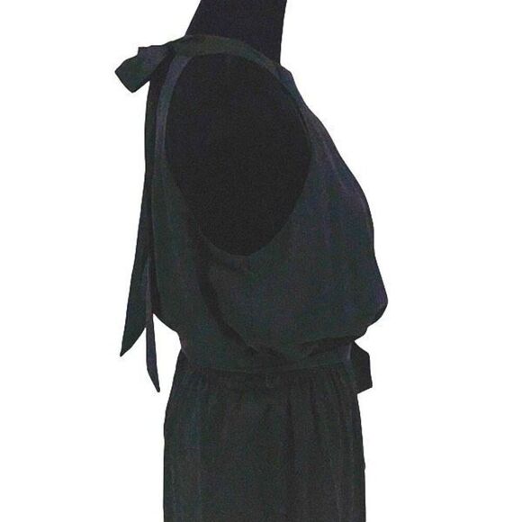 Dress Forum Womens Halter Tie Waist Cut-Out Sleeveless Jumpsuit Black Medium NWT - Picture 5 of 11